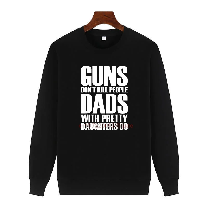 Мужской зимний свитер Guns Don't Kill People Dads With Pretty Daughters Do, свитер с принтом, флисовый пуловер с круглым вырезом, мужская одежда
Мужской зимний свитер Guns Don't Kill People Dads With Pretty Daughters Do, свитер с принтом, флисовый пуловер с круглым вырезом, мужская одежда