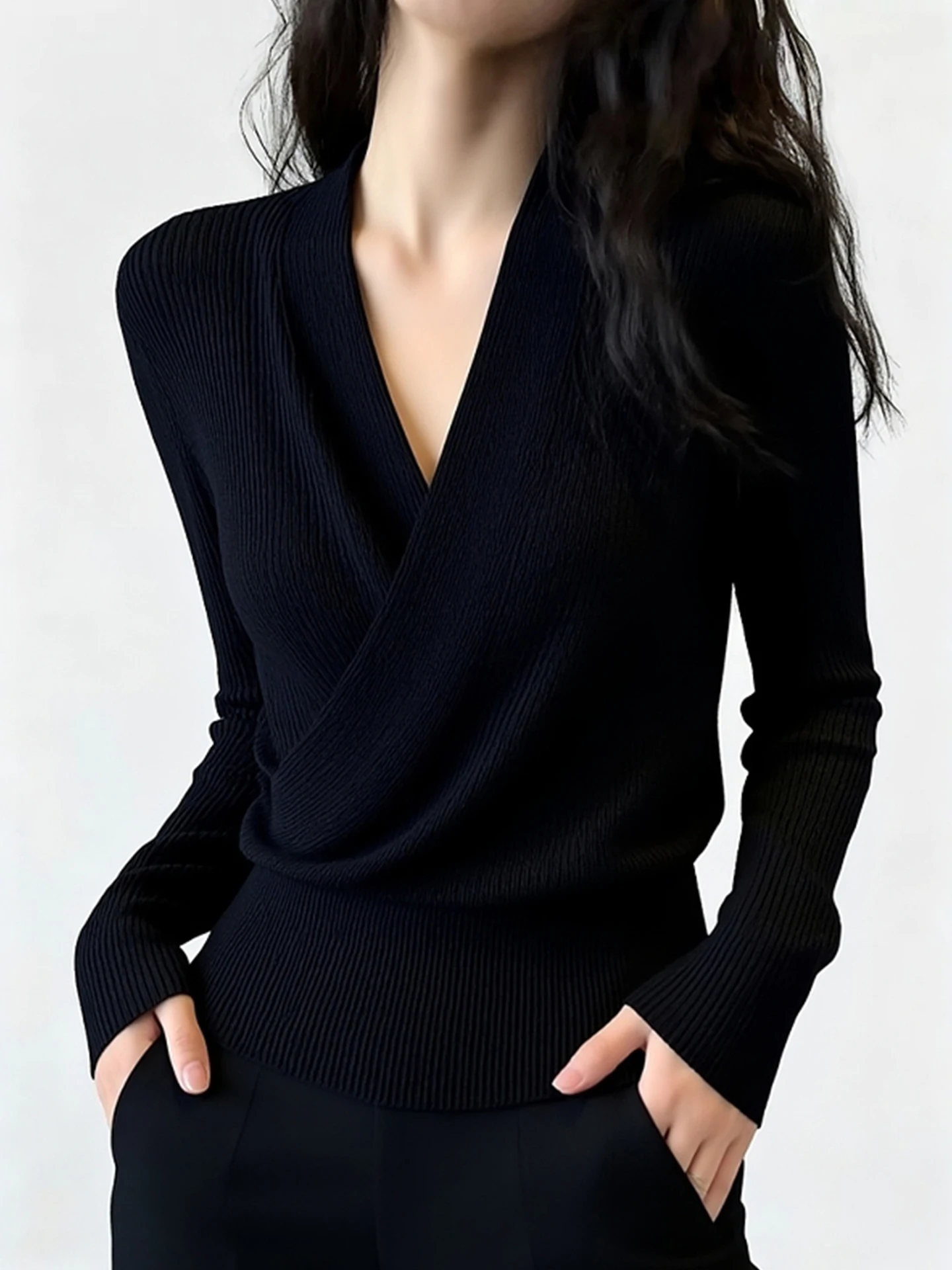 V-Ne Long Sve Color Base irt Lazy Knitwear Slimming Winter Faionable Comfortable Korean Sle Camere Sweater
V-Ne Long Sve Color Base irt Lazy Knitwear Slimming Winter Faionable Comfortable Korean Sle Camere Sweater