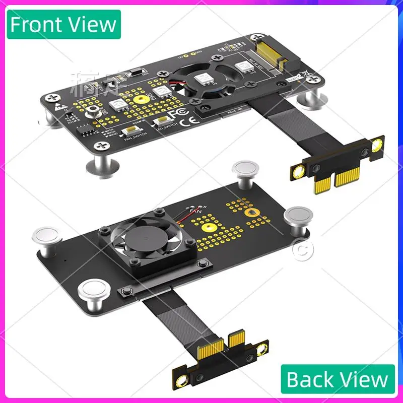 AP-3 In 1 M.2( NGFF) NVME M-Key SSD To PCIE 1X Extension Cable With Cooling Fan And Automatic Discoloration LED
AP-3 In 1 M.2( NGFF) NVME M-Key SSD To PCIE 1X Extension Cable With Cooling Fan And Automatic Discoloration LED