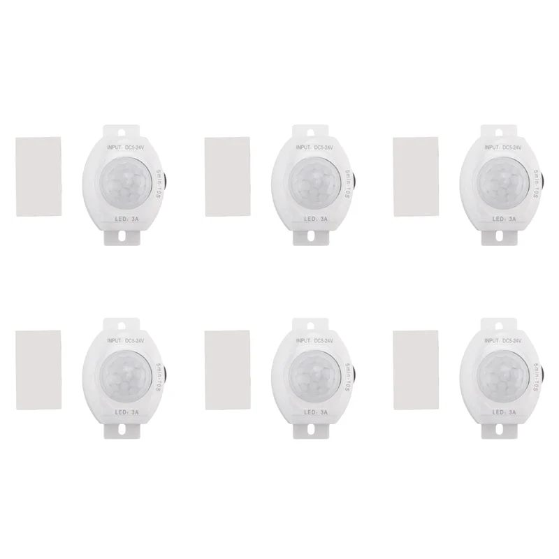 【Superdeals】6X PIR Infrared Motion Sensor Detector DC5-24V Auto On Off Timer Switch LED Light Body PIR Motion Sensor Lamp(White)
【Superdeals】6X PIR Infrared Motion Sensor Detector DC5-24V Auto On Off Timer Switch LED Light Body PIR Motion Sensor Lamp(White)