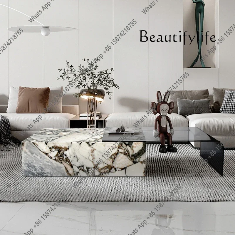 N19 Elephant white marble tempered glass coffee table Italian minimalist living room home sofa rectangular
N19 Elephant white marble tempered glass coffee table Italian minimalist living room home sofa rectangular