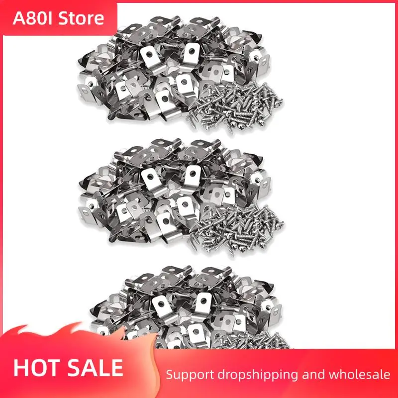 A80I Fence Wire Fence Clips Agricultural Fencing Mounting Clips, Stainless Steel Screw Wire Clamps With Screws (300Pcs)
A80I Fence Wire Fence Clips Agricultural Fencing Mounting Clips, Stainless Steel Screw Wire Clamps With Screws (300Pcs)