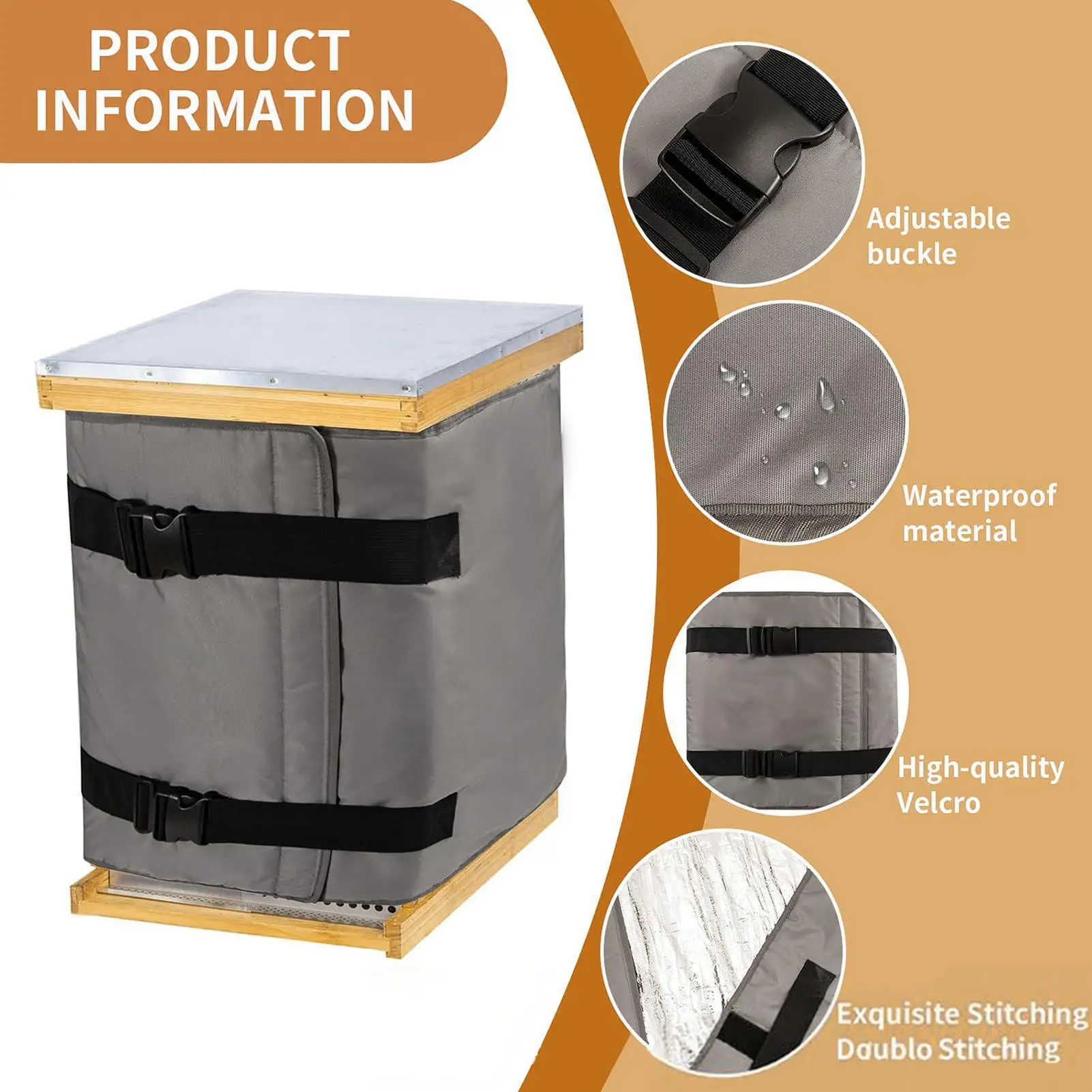 Winter Bee Hive Wrap Waterproof Beehive Wrap Winter Protection Cover Outdoor Beekeeping Supplies Warm Insulation for Lawn Patio
Winter Bee Hive Wrap Waterproof Beehive Wrap Winter Protection Cover Outdoor Beekeeping Supplies Warm Insulation for Lawn Patio
