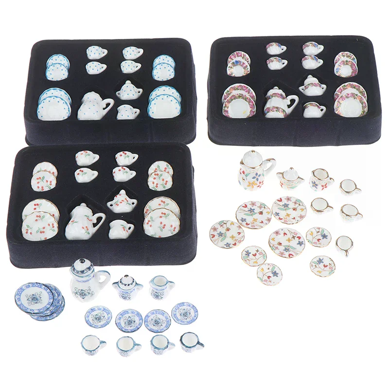 NEW 1:12 Dollhouse Miniature 17pcs Porcelain Tea Cup Set Chintz Flower Tableware
NEW 1:12 Dollhouse Miniature 17pcs Porcelain Tea Cup Set Chintz Flower Tableware