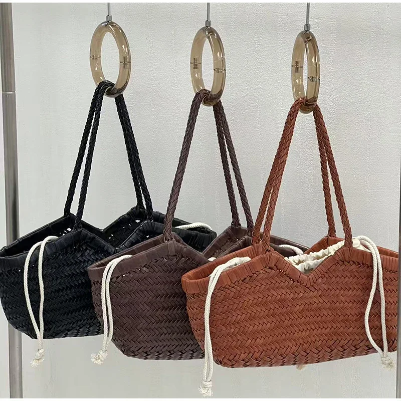 Luxury Hand-woven Tote Bag French Vintage Large Capacity Basket Bag Drawstring Interior Pocket Beach Bag Casual Commute Handbag
Luxury Hand-woven Tote Bag French Vintage Large Capacity Basket Bag Drawstring Interior Pocket Beach Bag Casual Commute Handbag