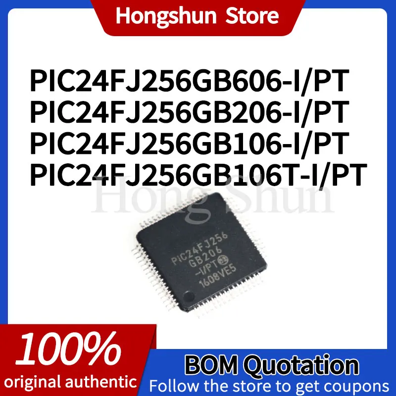 Микроконтроллеры PIC24FJ256 серия GB106T GB606 GB206 GB106-I/PT
Микроконтроллеры PIC24FJ256 серия GB106T GB606 GB206 GB106-I/PT