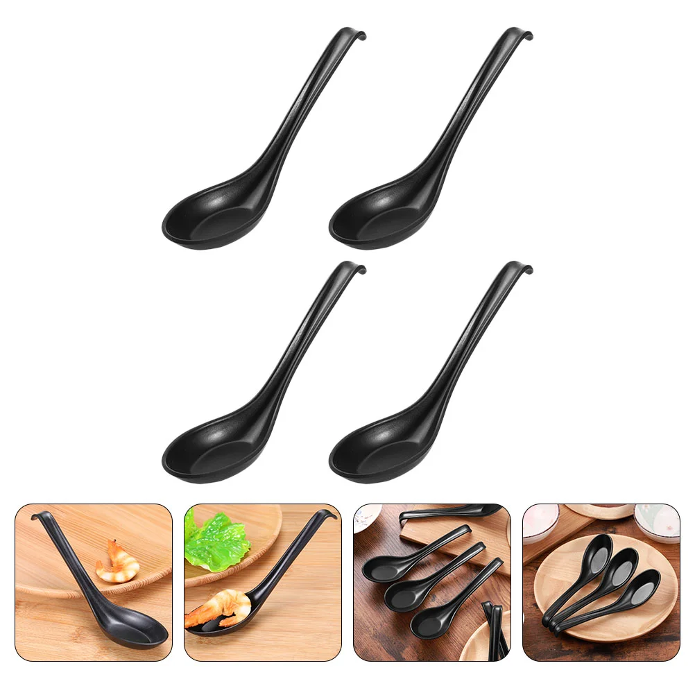 4 Pcs Spoon Melamine Spoons Kitchen Utensils Soup Black Ladles Serving Mala Tang Rice 
4 Pcs Spoon Melamine Spoons Kitchen Utensils Soup Black Ladles Serving Mala Tang Rice