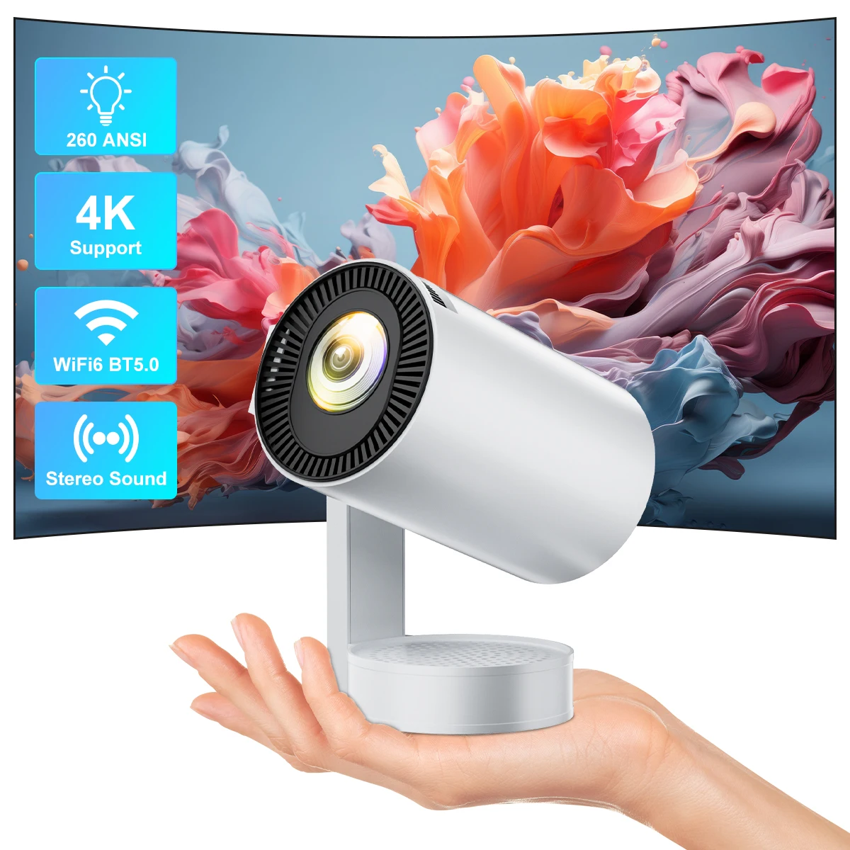 Salange X5Max Mini Portable Projector 4K Android11 WiFi Bluetooth Stereo Sound Auto Keystone 1080P 1280*720P Home Cinema Outdoor
Salange X5Max Mini Portable Projector 4K Android11 WiFi Bluetooth Stereo Sound Auto Keystone 1080P 1280*720P Home Cinema Outdoor