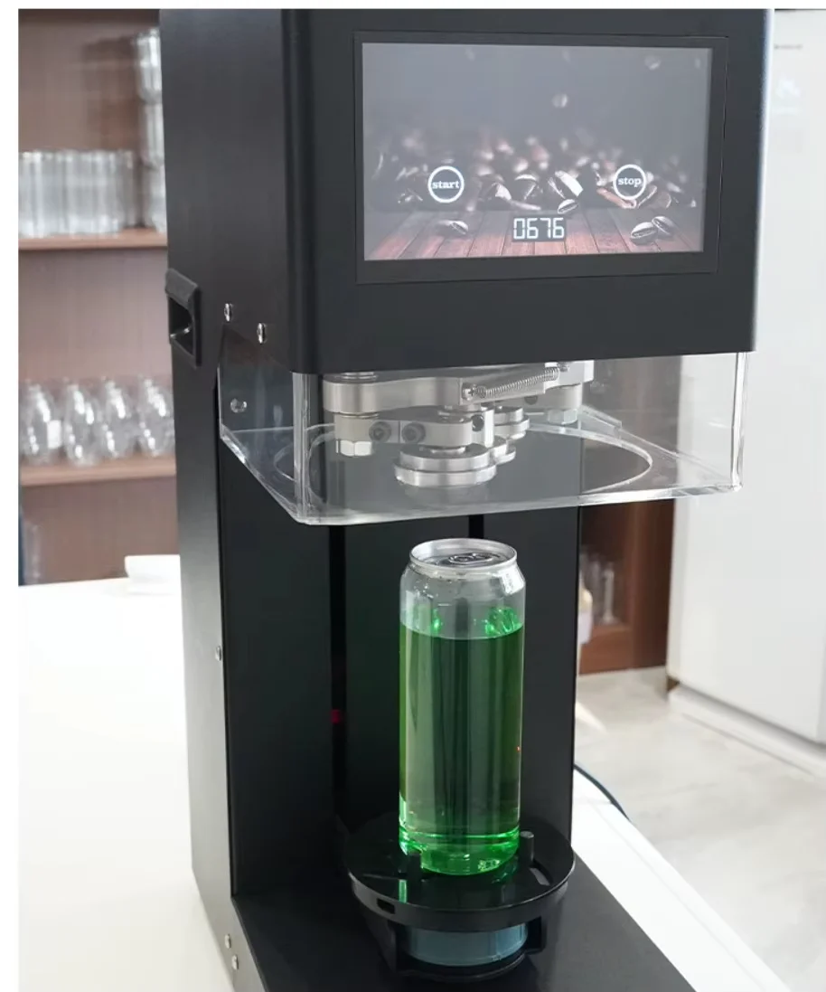 MZH Fully Automatic Beverage Can Sealing Machine - 3 Seconds Fast Operation Can Sealer for Soda Beer Energy Drink Pet Cans
MZH Fully Automatic Beverage Can Sealing Machine - 3 Seconds Fast Operation Can Sealer for Soda Beer Energy Drink Pet Cans