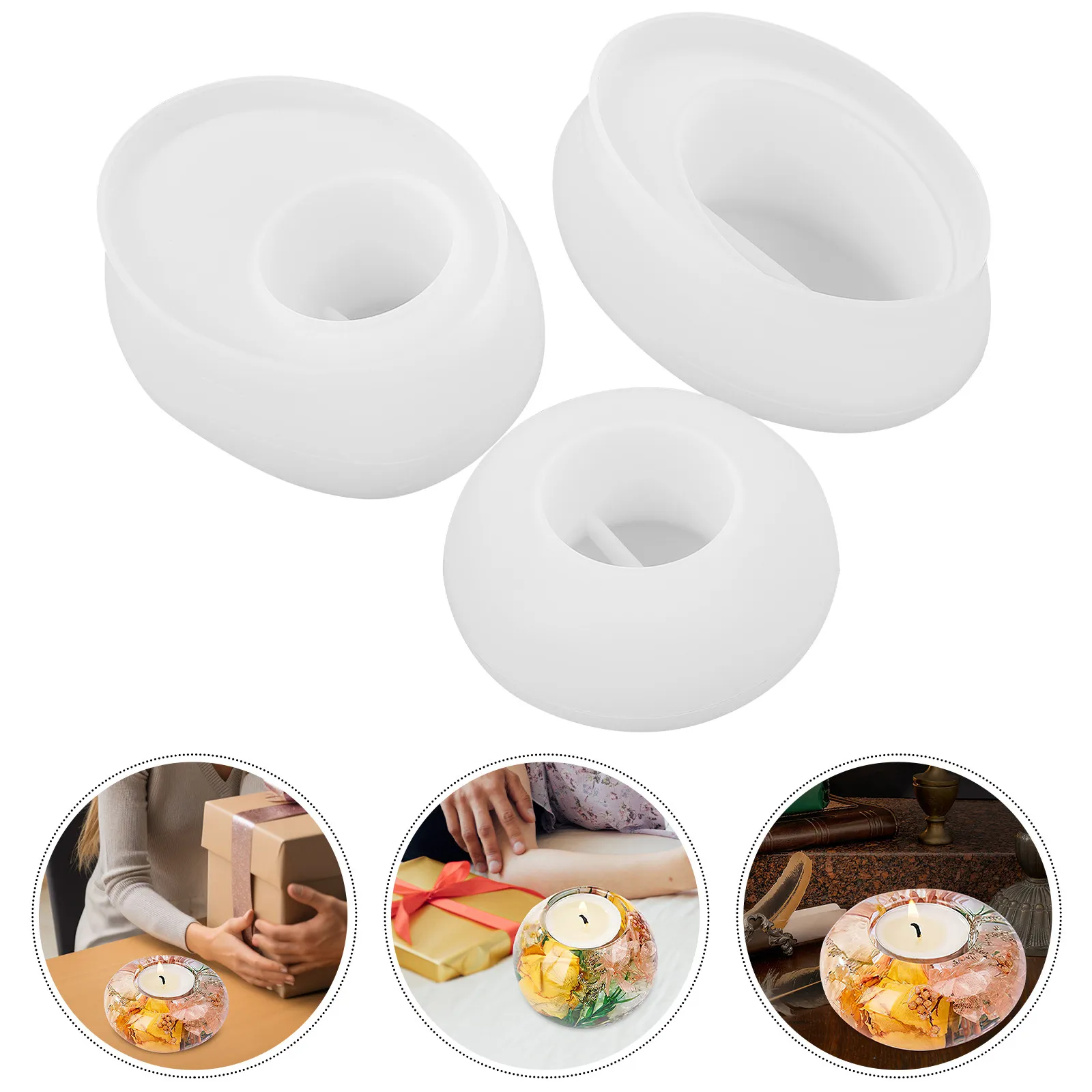 3Pcs Silicone Holder Mold Unique Candlestick DIY Table Decoration Mold Small Tealight Holder Molds Silicone Molds
3Pcs Silicone Holder Mold Unique Candlestick DIY Table Decoration Mold Small Tealight Holder Molds Silicone Molds
