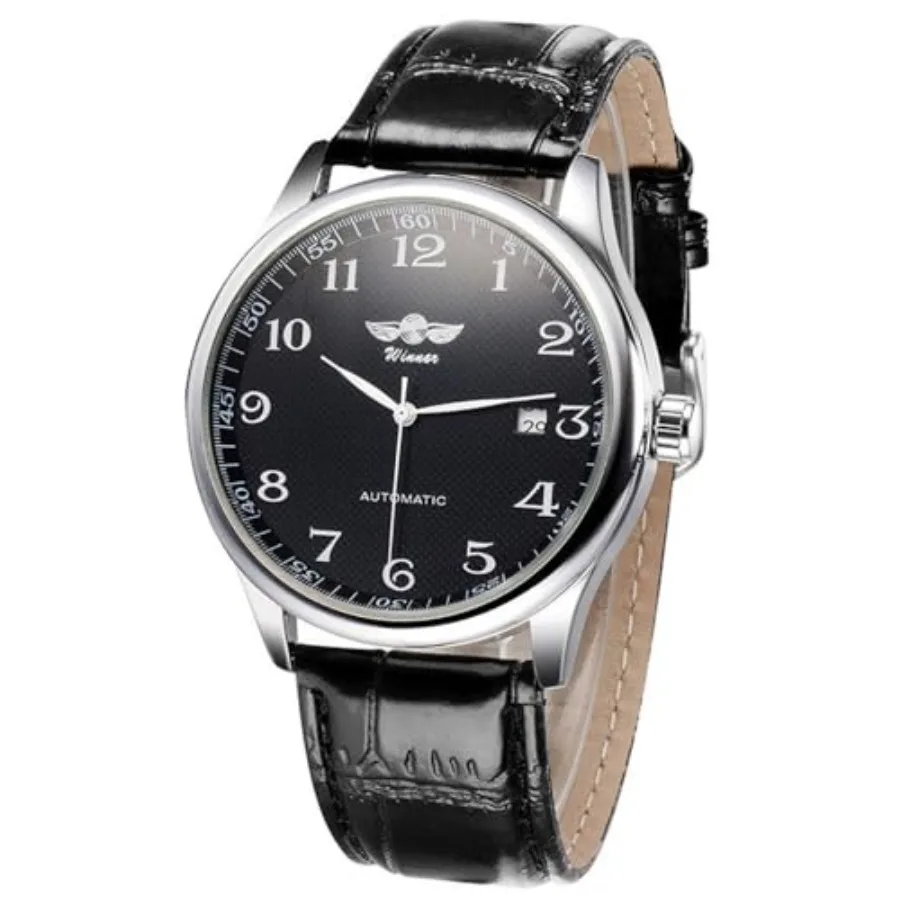 Men's Classic Automatic Mechanical Day Calendar Luxury Leather Band Watch
Men's Classic Automatic Mechanical Day Calendar Luxury Leather Band Watch