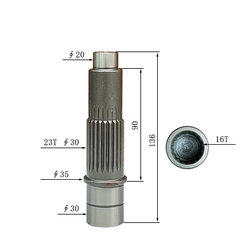 JCB 8061 Excavator Travel Motor Gear Pump Shaft 16/23 Teeth High-Quality Replacement Part for Heavy Equipment
JCB 8061 Excavator Travel Motor Gear Pump Shaft 16/23 Teeth High-Quality Replacement Part for Heavy Equipment