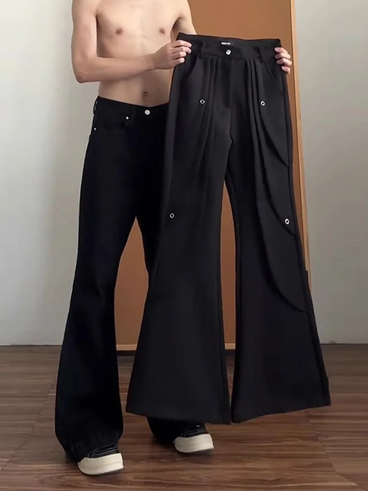 Men's Bla Knife Pleated Structure Casual Pants Long Straight Leg Micro Flared Trousers High Waist Workwear Antimicrobial
Men's Bla Knife Pleated Structure Casual Pants Long Straight Leg Micro Flared Trousers High Waist Workwear Antimicrobial