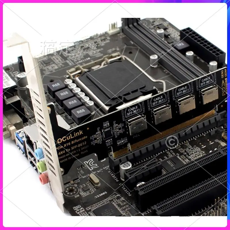 AP-PCI-E X16 Сплит 4-портовая карта расширения Oculink SFF8611 и 8612 NVME Pcie Адаптер твердого привода Dtate для расширения материнской платы
AP-PCI-E X16 Сплит 4-портовая карта расширения Oculink SFF8611 и 8612 NVME Pcie Адаптер твердого привода Dtate для расширения материнской платы