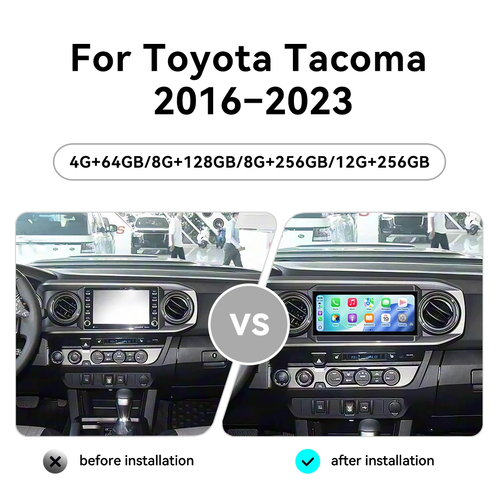 For Toyota Tacoma 2016-2023 Android 15 15.8'' HD Screen Car Radio Car Multimedia Video Player GPS Navigation Carplay Unit DSP BT
For Toyota Tacoma 2016-2023 Android 15 15.8'' HD Screen Car Radio Car Multimedia Video Player GPS Navigation Carplay Unit DSP BT