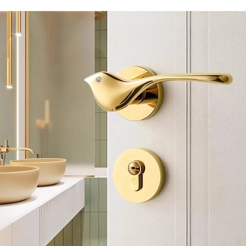 Golden Bird Door Lock Zinc Alloy Room Locks Silent Animal Handle Two-sided Safety Hardware Accessories
Golden Bird Door Lock Zinc Alloy Room Locks Silent Animal Handle Two-sided Safety Hardware Accessories
