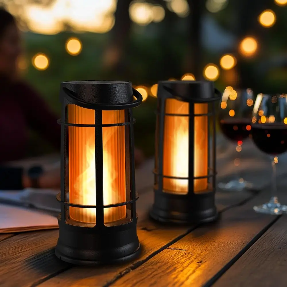 Weatherproof LED Outdoor Lanterns, 2-Pack, Matte Black, Suitable for Porch, Patio, Garden, and Tabletop Use
Weatherproof LED Outdoor Lanterns, 2-Pack, Matte Black, Suitable for Porch, Patio, Garden, and Tabletop Use