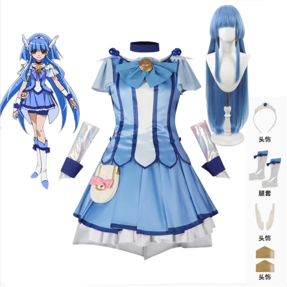 Smile PreCure Reika Aoki Cure Beauty Angel Blue Dress Cosplay Costume Full Set Women Anime Stage Halloween Comic Con Outfit
Smile PreCure Reika Aoki Cure Beauty Angel Blue Dress Cosplay Costume Full Set Women Anime Stage Halloween Comic Con Outfit