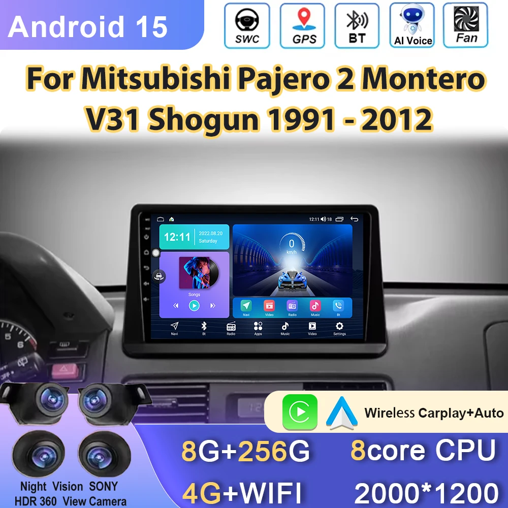Android Carplay For Mitsubishi Pajero 2 Montero V31 Shogun 1991 - 2012 Car Radio GPS Navigation Multimedia Video Player 2din DVD
Android Carplay For Mitsubishi Pajero 2 Montero V31 Shogun 1991 - 2012 Car Radio GPS Navigation Multimedia Video Player 2din DVD