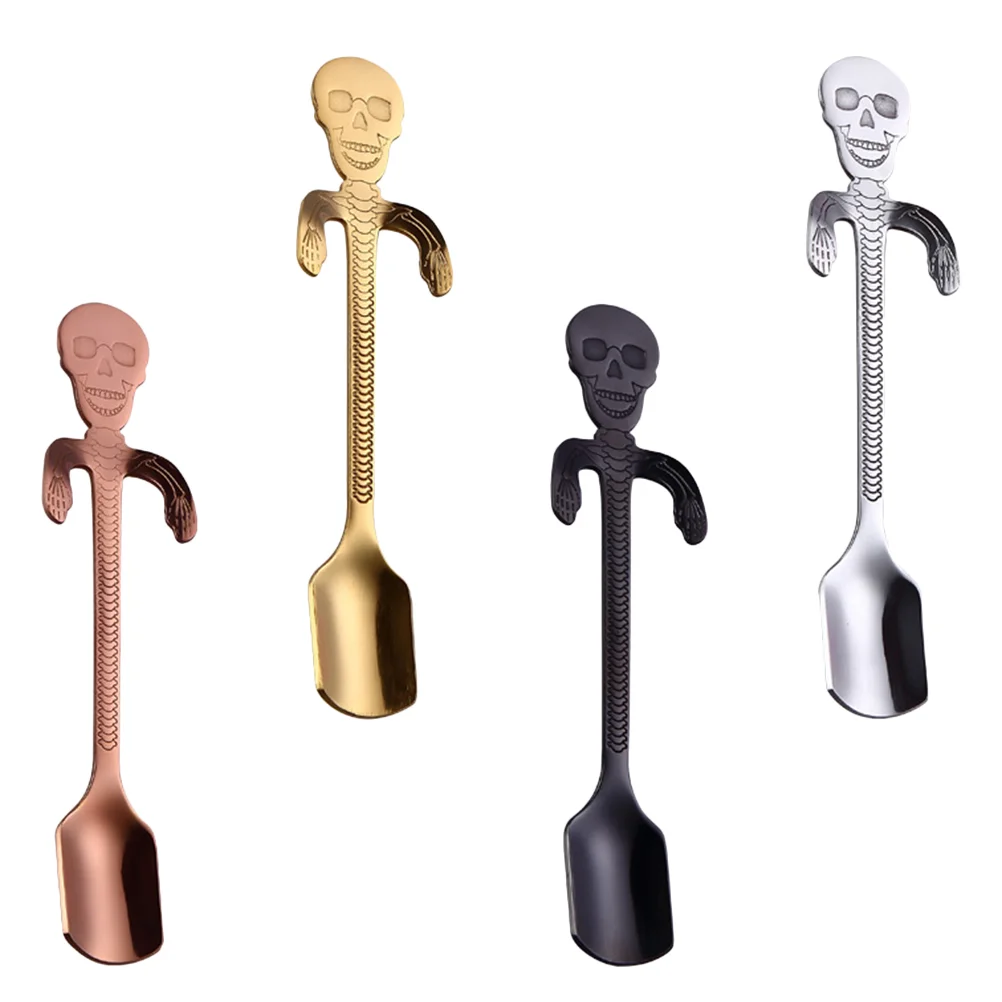 Skull Coffee Spoon Spoons Soup Stirring Serving Utensils Stainless Steel Tea for Restaurant Home
Skull Coffee Spoon Spoons Soup Stirring Serving Utensils Stainless Steel Tea for Restaurant Home