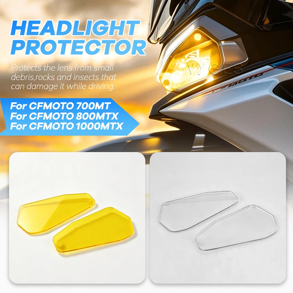 Motorcycle Headlight Protective For CFMOTO 700MT 800MTX 1000MTX 800MT-X 1000MT-X Head light Protector Guard
Motorcycle Headlight Protective For CFMOTO 700MT 800MTX 1000MTX 800MT-X 1000MT-X Head light Protector Guard