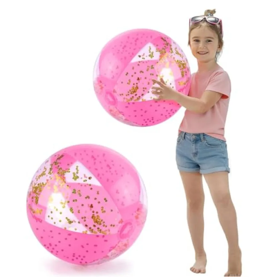 2PCS Glitter Beach Balls, 16 Inch Inflatable Pool Toys, for Beach Party Favor
2PCS Glitter Beach Balls, 16 Inch Inflatable Pool Toys, for Beach Party Favor