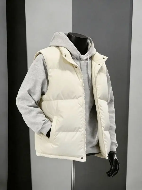 Утепленный жилет с воротником-стойкой для пар, осенне-зимняя мужская модная верхняя одежда, приталенный крой, на молнии
Утепленный жилет с воротником-стойкой для пар, осенне-зимняя мужская модная верхняя одежда, приталенный крой, на молнии