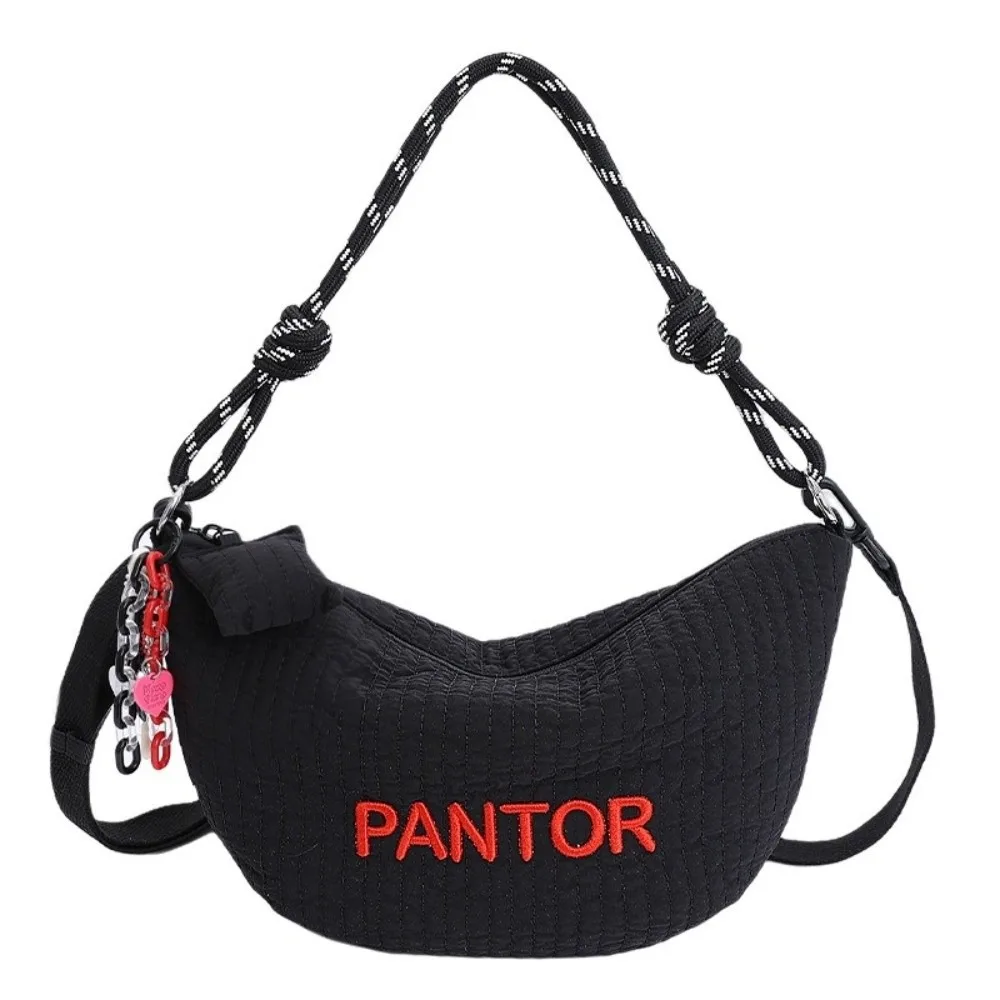 Trendy Korean Letter Shoulder Bag Stylish Versatile Hobo Crossbody Bag Zipper Adjustable Strap Women's Handbag Ladies 
Trendy Korean Letter Shoulder Bag Stylish Versatile Hobo Crossbody Bag Zipper Adjustable Strap Women's Handbag Ladies