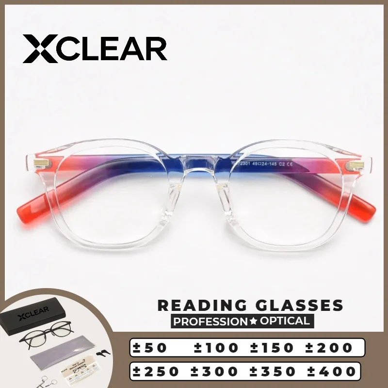 Очки для чтения XCLEAR, оптические, с защитой от синего света, для коррекции близорукости, прогрессивные, по рецепту, унисекс, из ацетата под черепаховый панцирь, ультралегкие
Очки для чтения XCLEAR, оптические, с защитой от синего света, для коррекции близорукости, прогрессивные, по рецепту, унисекс, из ацетата под черепаховый панцирь, ультралегкие