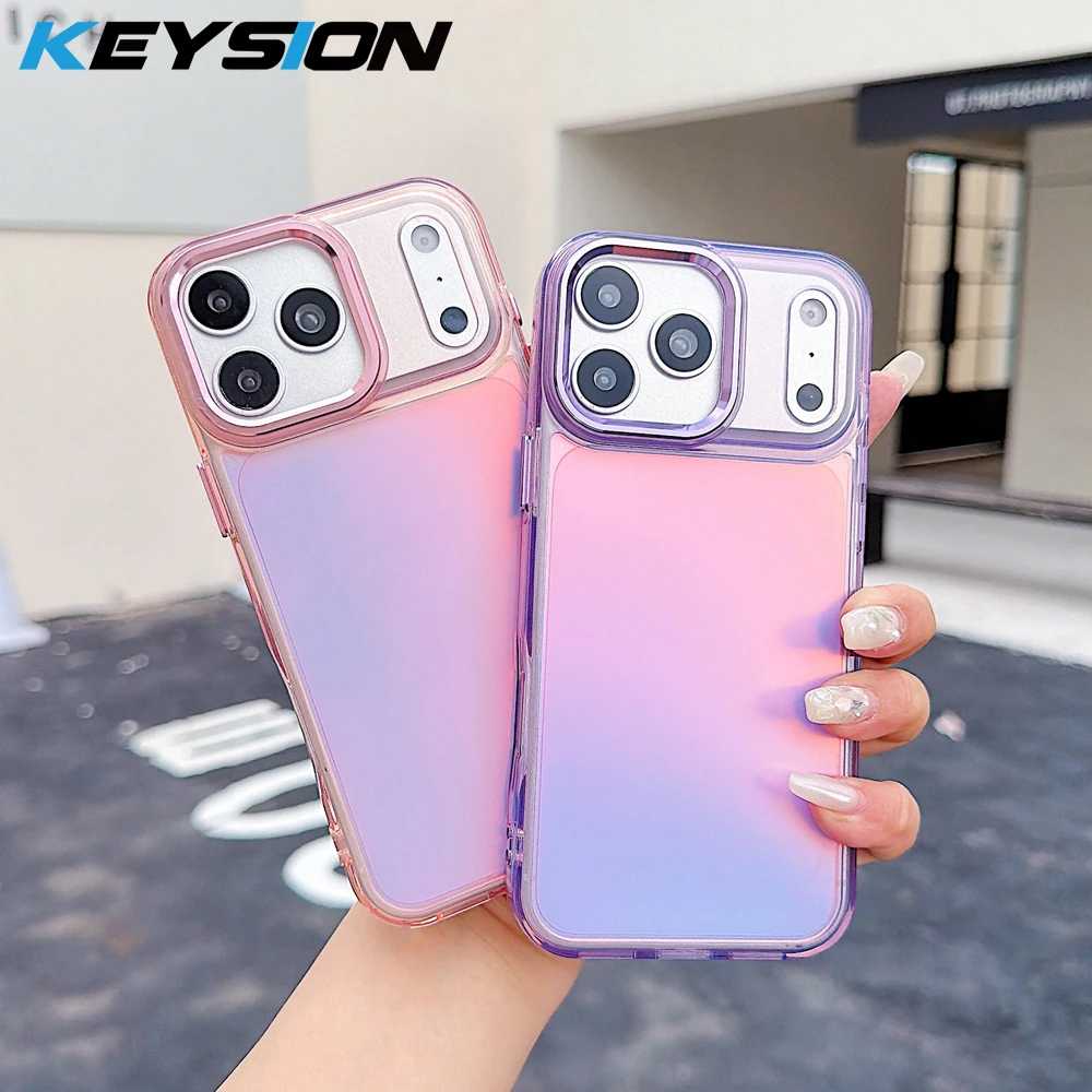 Модный чехол KEYSION с лазерным градиентом и цветным дизайном для iPhone 17 Pro Max, мягкий противоударный чехол из ТПУ+ПК для iPhone 17 2026
Модный чехол KEYSION с лазерным градиентом и цветным дизайном для iPhone 17 Pro Max, мягкий противоударный чехол из ТПУ+ПК для iPhone 17 2026