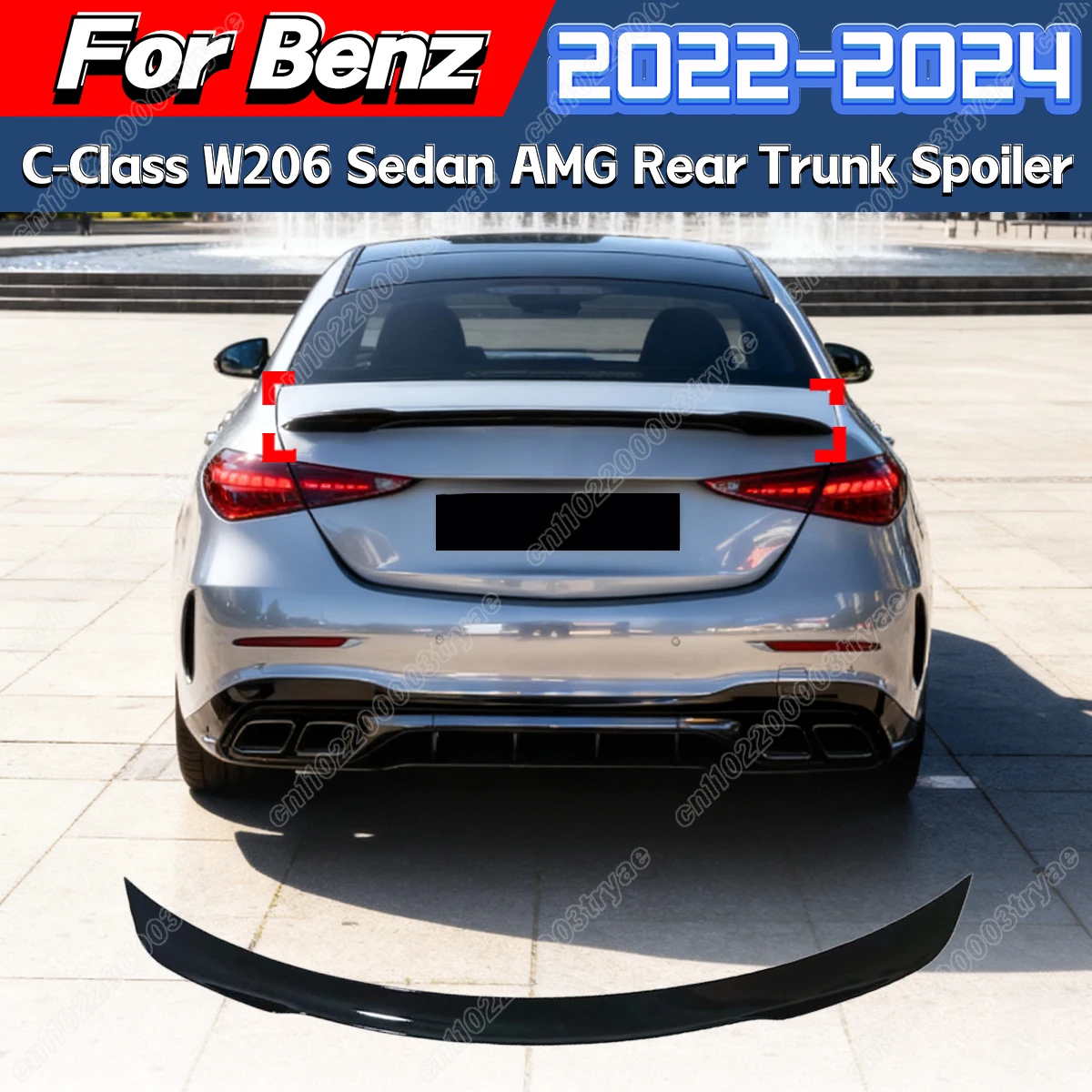 For Mercedes Benz C Class W206 Sedan AMG 2022 2023 2024 Car Trunk Splitter Fixed Deflector Wing Rear Spoiler Body Modification
For Mercedes Benz C Class W206 Sedan AMG 2022 2023 2024 Car Trunk Splitter Fixed Deflector Wing Rear Spoiler Body Modification