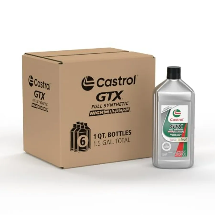 GTX Full Synthetic High Mileage 5W20 Motor Oil 1 Quart Pack of 6 for HighPerformance Engine Protection in LongDistance Driving
GTX Full Synthetic High Mileage 5W20 Motor Oil 1 Quart Pack of 6 for HighPerformance Engine Protection in LongDistance Driving
