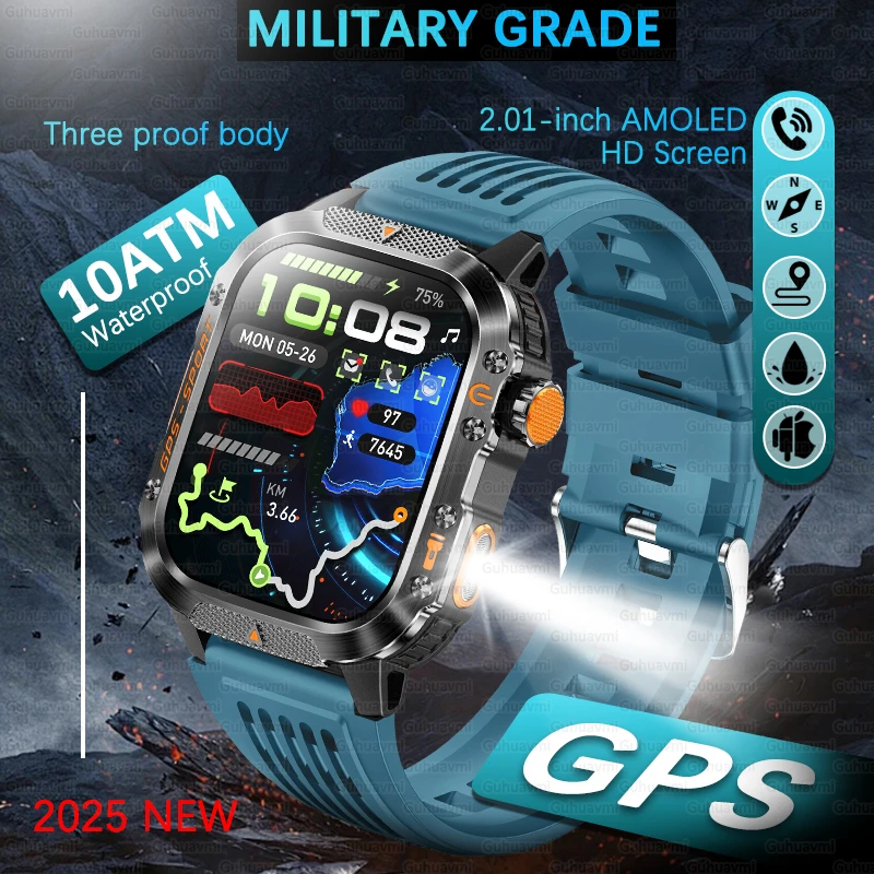2025 New Men Military Smart Watch Compass Barometer Outdoor Sports GPS Smartwatch 10ATM Waterproof LED Heart Rate BT Call Clock'
2025 New Men Military Smart Watch Compass Barometer Outdoor Sports GPS Smartwatch 10ATM Waterproof LED Heart Rate BT Call Clock'
