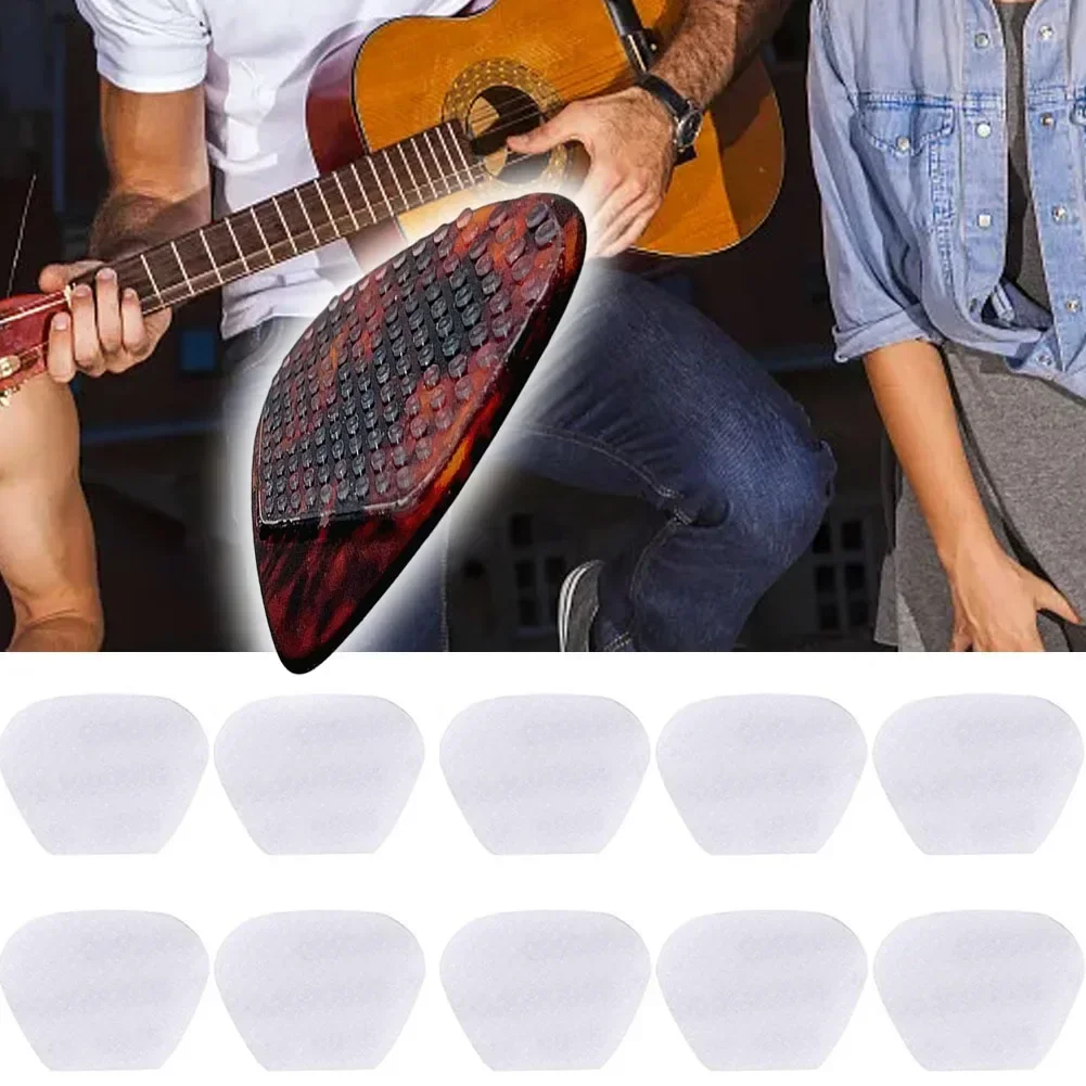 Improve Grip And Control With Guitar Pick Grip Stickers 16 PCS Set Reusable Silicone Stickers Transparent Color
Improve Grip And Control With Guitar Pick Grip Stickers 16 PCS Set Reusable Silicone Stickers Transparent Color