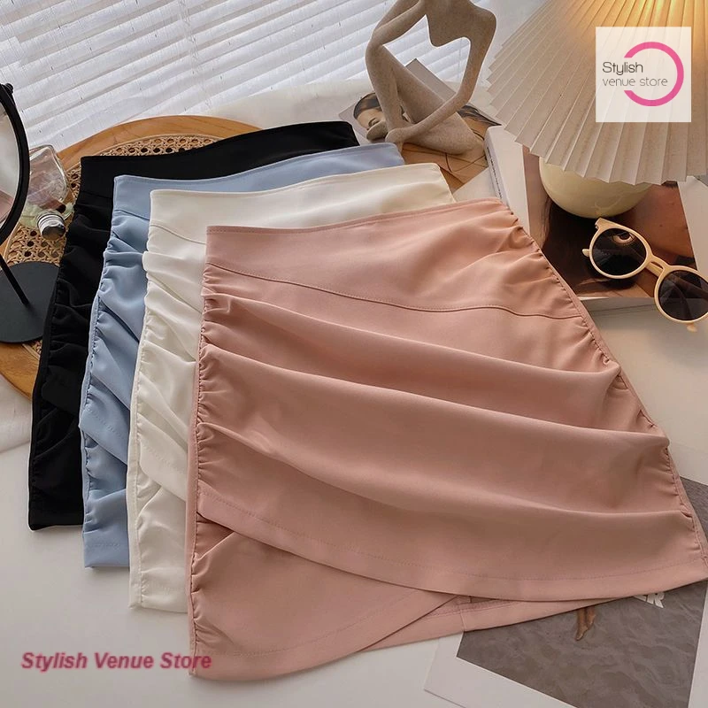 Korean pleated hip skirt women's spring and summer new fashion skirt design casual high waist slim pink Joker A-line skirt
Korean pleated hip skirt women's spring and summer new fashion skirt design casual high waist slim pink Joker A-line skirt