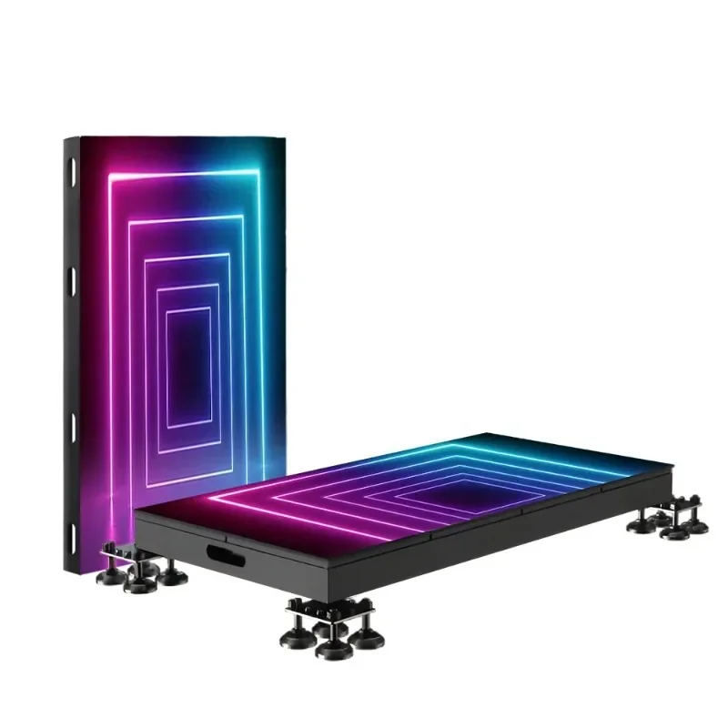 Tile panel LED display screen interactive P2.6 interactive stage dance floor floor screen
Tile panel LED display screen interactive P2.6 interactive stage dance floor floor screen