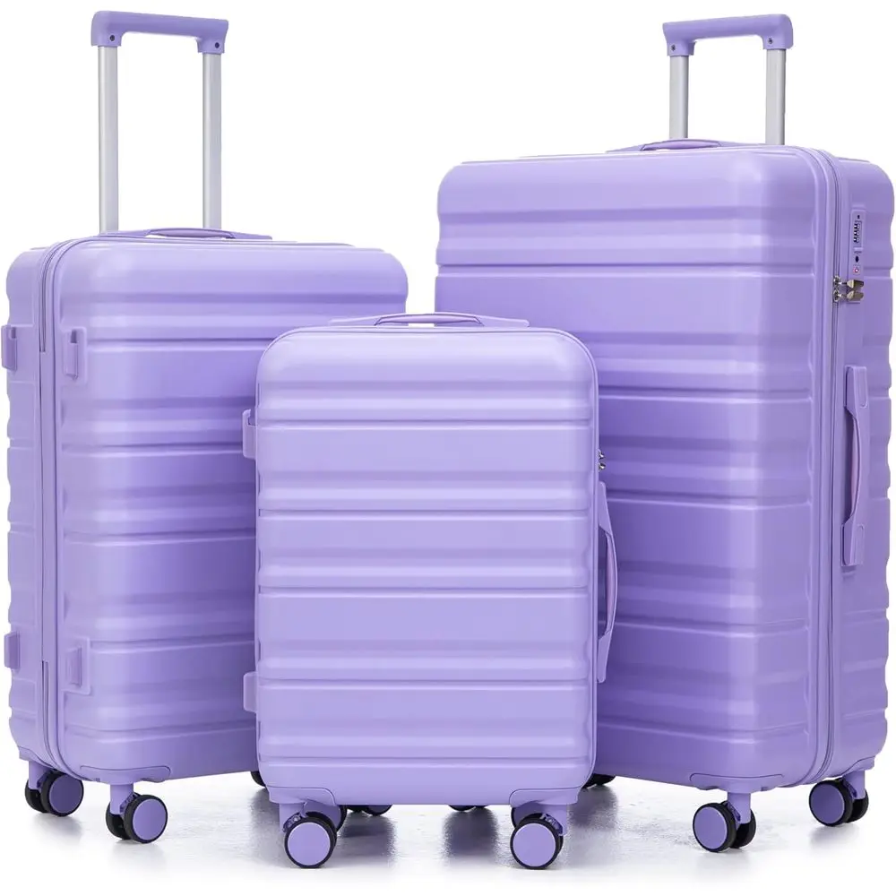 3-Piece Hard-Shell Luggage Set with 360 Spinners, Combination Lock, Lightweight ABS for Travel
3-Piece Hard-Shell Luggage Set with 360 Spinners, Combination Lock, Lightweight ABS for Travel