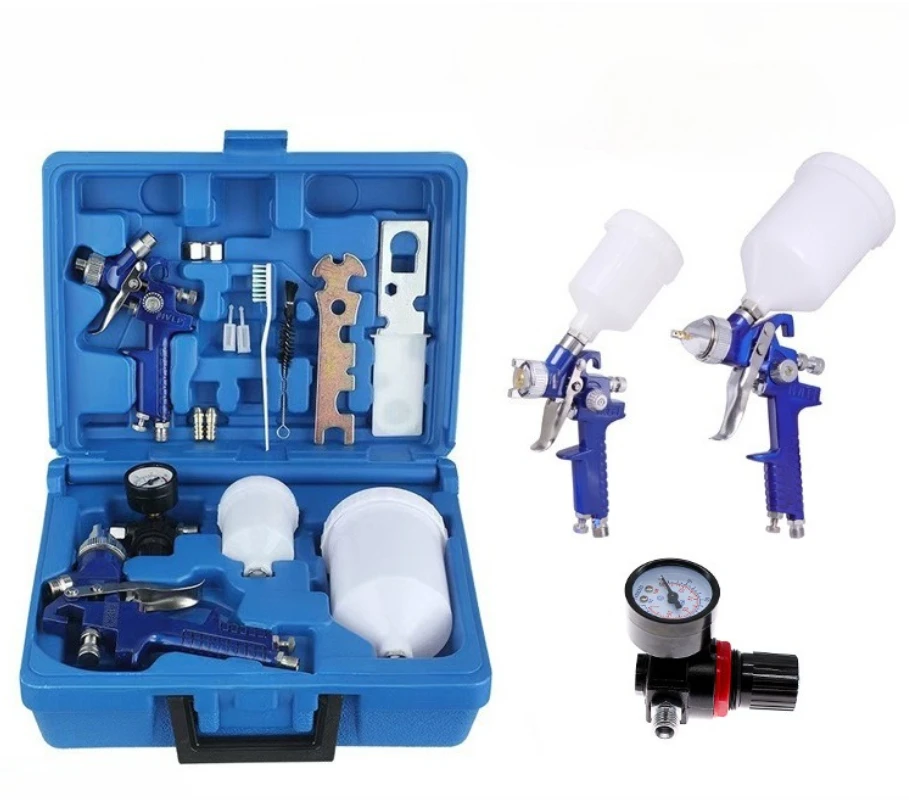 2 Pneumatic Spray Guns 0.8MM & 1.4MM Nozzle Professional Air Gravity Feed Spray Gun Kit For Car Furniture Painting
2 Pneumatic Spray Guns 0.8MM & 1.4MM Nozzle Professional Air Gravity Feed Spray Gun Kit For Car Furniture Painting
