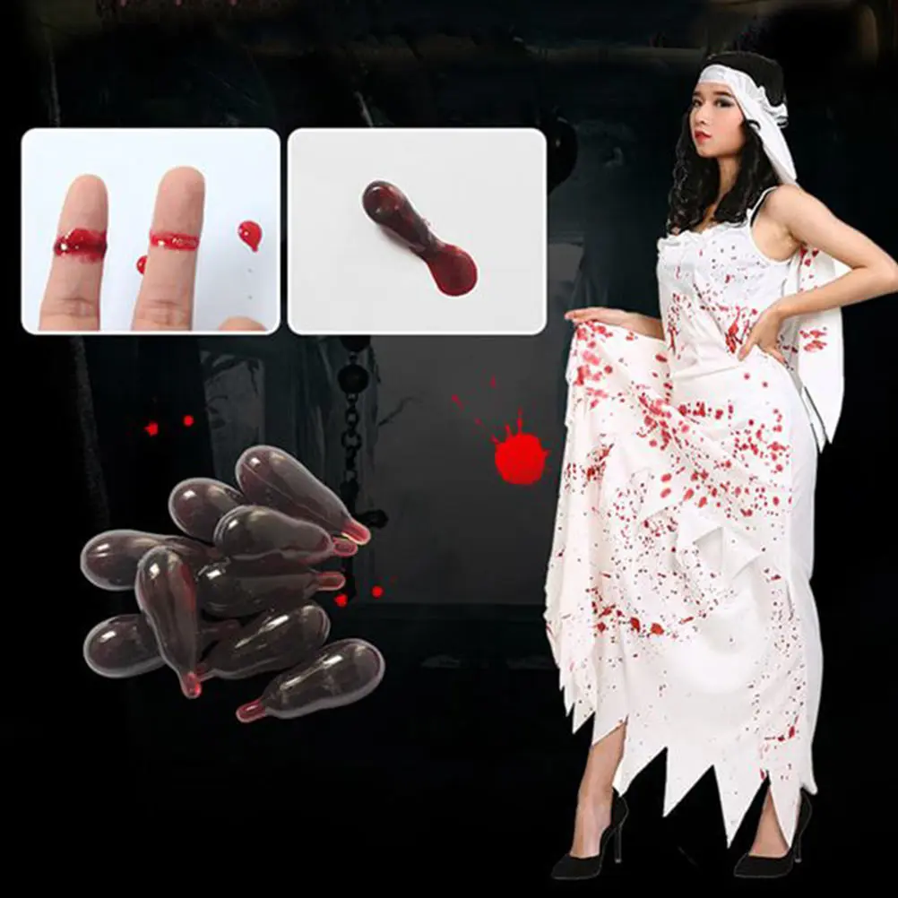 10 Pcs Artificial Blood Pill Trick Toy Halloween Tools Supplies Fake Capsules Party Decor Pills Prop
10 Pcs Artificial Blood Pill Trick Toy Halloween Tools Supplies Fake Capsules Party Decor Pills Prop