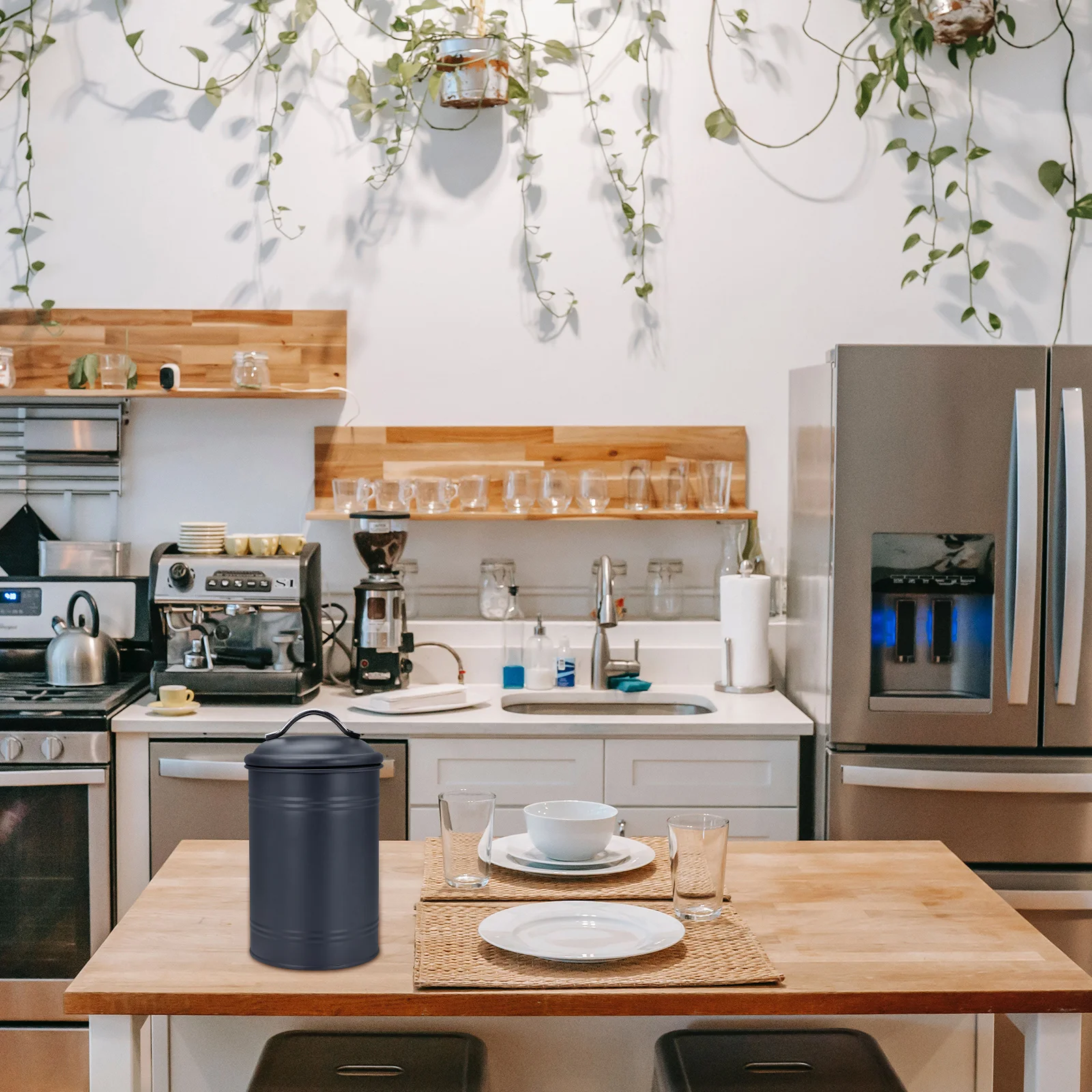 1Pcs Fashion Storage Box Metal Tea Jar with Lid Moisture-Proof Reusable Container for Tea Snacks Candy Compact Size
1Pcs Fashion Storage Box Metal Tea Jar with Lid Moisture-Proof Reusable Container for Tea Snacks Candy Compact Size