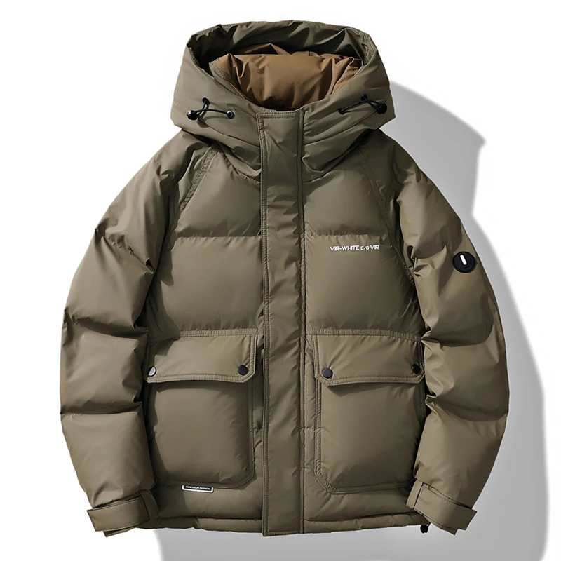 2024 Hooded short down jacket, men's tooling solid color down jacket white duck down warm casual coat
2024 Hooded short down jacket, men's tooling solid color down jacket white duck down warm casual coat