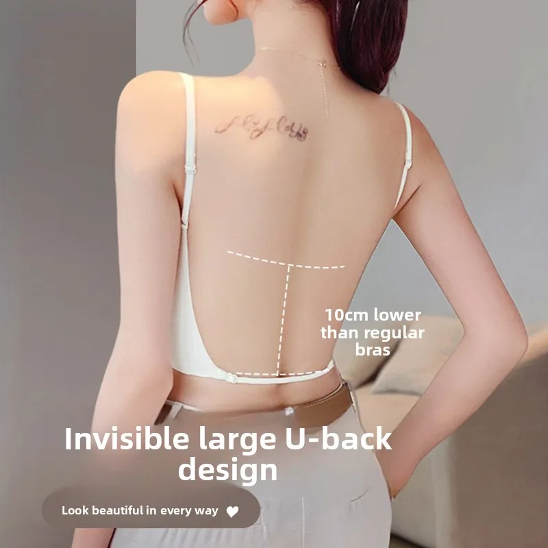 Sexy Backless Bra Women's Summer Thin Small Chest Gathered Look Big Steel Ring Invisible Sexy Back Underwear Female Bra
Sexy Backless Bra Women's Summer Thin Small Chest Gathered Look Big Steel Ring Invisible Sexy Back Underwear Female Bra