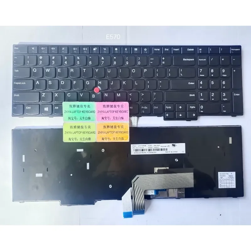 New Keyboard for LENOVO E570 E570C E575 US Layout with Pointing Stick and English Language
New Keyboard for LENOVO E570 E570C E575 US Layout with Pointing Stick and English Language