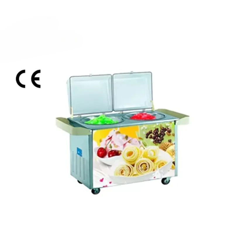 Factory Double Pan Fried Ice Cream Machine
Factory Double Pan Fried Ice Cream Machine