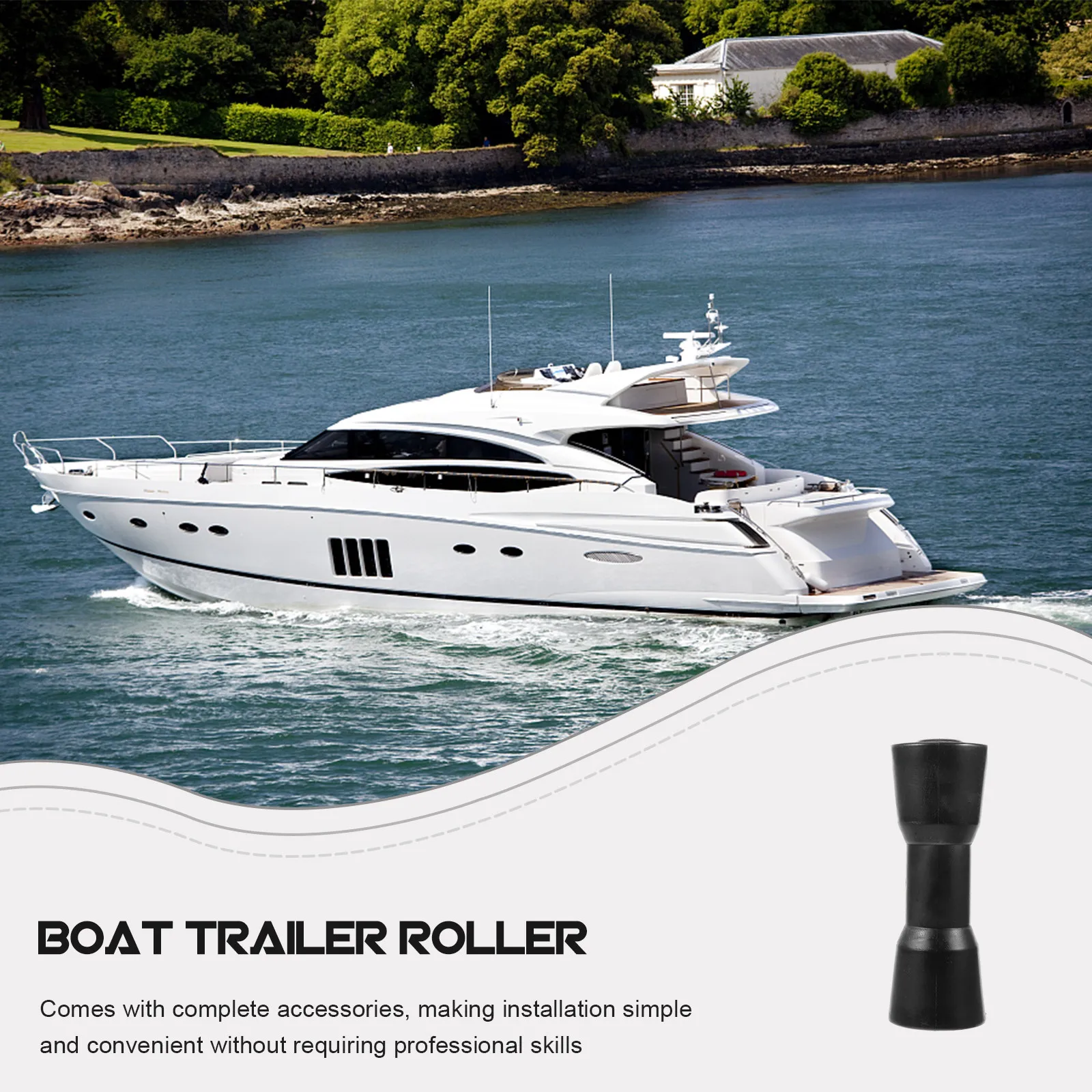 PVC Boat Trailer Roller Bow Roller Replacement for Yacht Trailer Stable Bottom Wheel Design Easy Installation Cost Effective
PVC Boat Trailer Roller Bow Roller Replacement for Yacht Trailer Stable Bottom Wheel Design Easy Installation Cost Effective