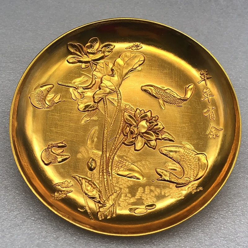 Collection, lotus fish plate, gilt plate, plate tray, home decoration ornament every year
Collection, lotus fish plate, gilt plate, plate tray, home decoration ornament every year