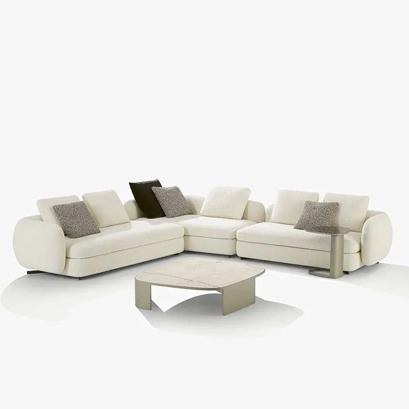 Минималистичный тканевый диван для гостиной, итальянский роскошный угловой диван, современный минималистичный диван Guifei, комбинация диванов
Минималистичный тканевый диван для гостиной, итальянский роскошный угловой диван, современный минималистичный диван Guifei, комбинация диванов