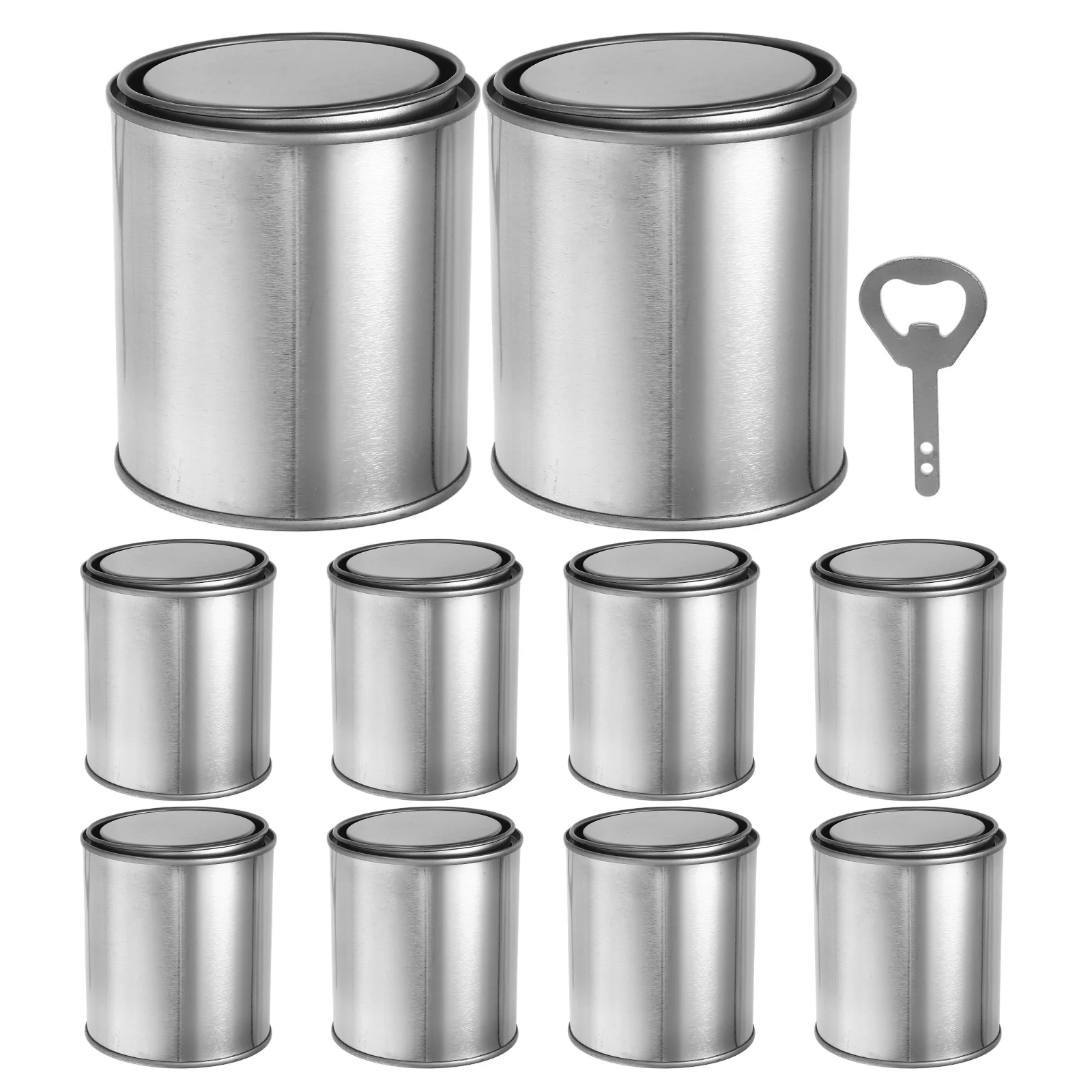 Empty Paint Cans Quart Metal Can with Lid Large Capacity Gallon Container Storage Tin Aluminum Bucket Opener Set
Empty Paint Cans Quart Metal Can with Lid Large Capacity Gallon Container Storage Tin Aluminum Bucket Opener Set