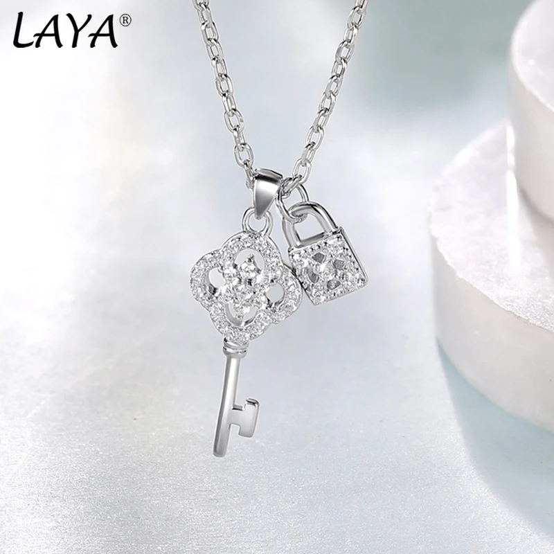LAYA 925 Sterling Silver Elegant Key Design Shiny CZ Zircon Ladies Pendant Necklace Jewelry For Women Chain No Fade Jewelry 2025
LAYA 925 Sterling Silver Elegant Key Design Shiny CZ Zircon Ladies Pendant Necklace Jewelry For Women Chain No Fade Jewelry 2025
