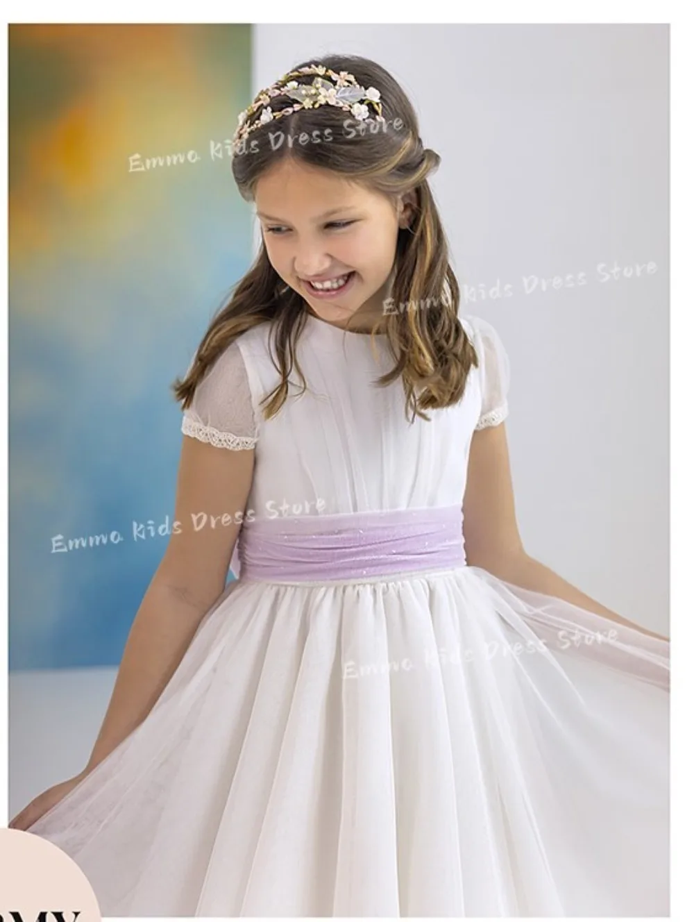 DROISCustom Elegant Sheer Lace Light Purple Wedding Sash Children's First Communion Dress Girl Birthday Party Evening Dress
DROISCustom Elegant Sheer Lace Light Purple Wedding Sash Children's First Communion Dress Girl Birthday Party Evening Dress